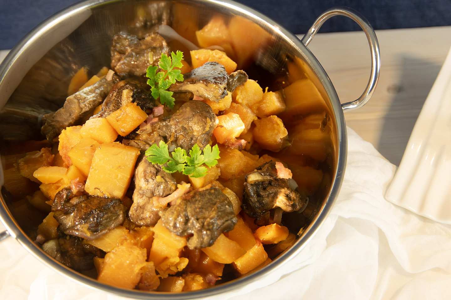 poêlée de butternut aux cèpes