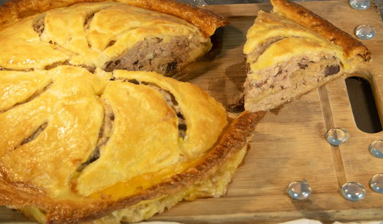 Tourte au foie gras et morilles